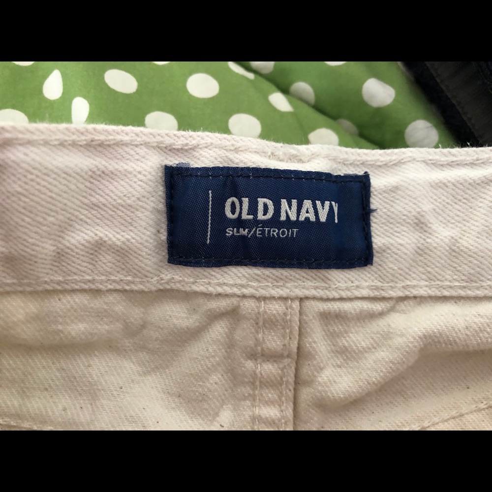 Slim Fit Old Navy White Jeans